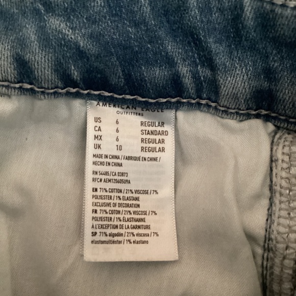 American Eagle Women’s Jeans Size 6 Regular Hi Rise Jegging Next Level Stretch - Picture 4 of 5